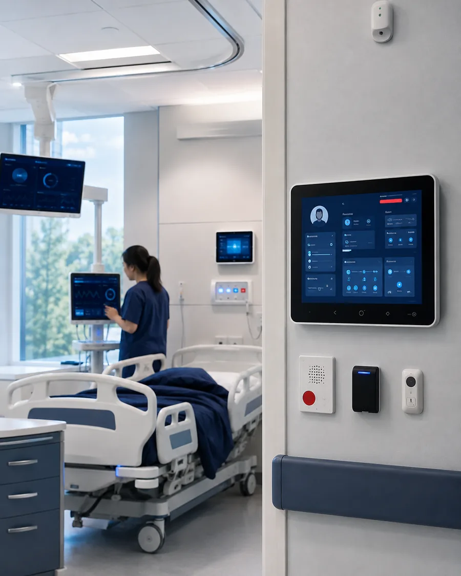 Connected healthcare room and clinical control systems